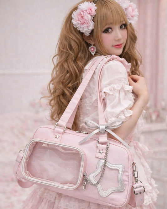GyaruLab Polka Dot Star Window Ita Bag