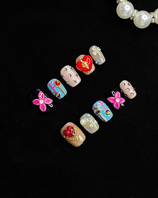 GyaruLab "Kawaii Chaos" 3D Decora Pop Nails - GyaruLab