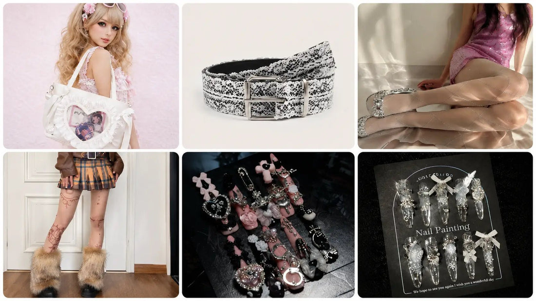 Christmas Hime Gyaru Outfit Ideas: Pearls, Fur, Lace & Sparkly Nails - GyaruLab
