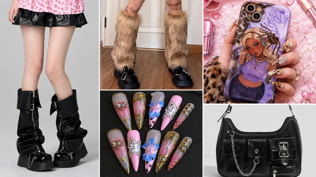 Cyber Gyaru Accessories Guide: Chrome Nails, Utility Bags, and Y2K Details - GyaruLab