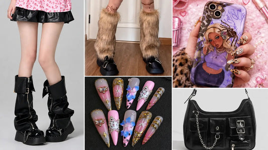 Cyber Gyaru Accessories Guide: Chrome Nails, Utility Bags, and Y2K Details - GyaruLab