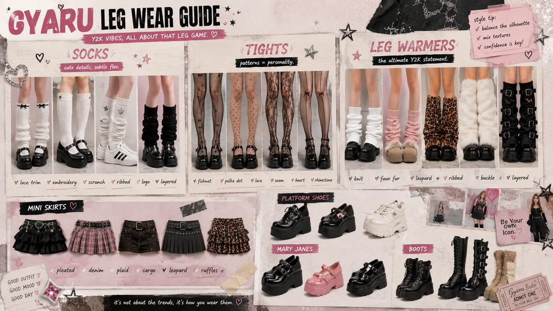 Gyaru Socks vs Tights vs Leg Warmers: Which One Completes Your Coord?