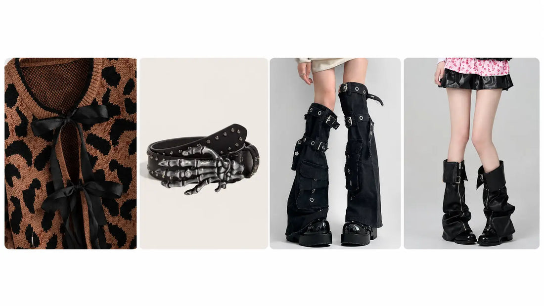 Rokku & Amekaji Outfit Formula: Buckles, Leather, Leopard & Layered Legs