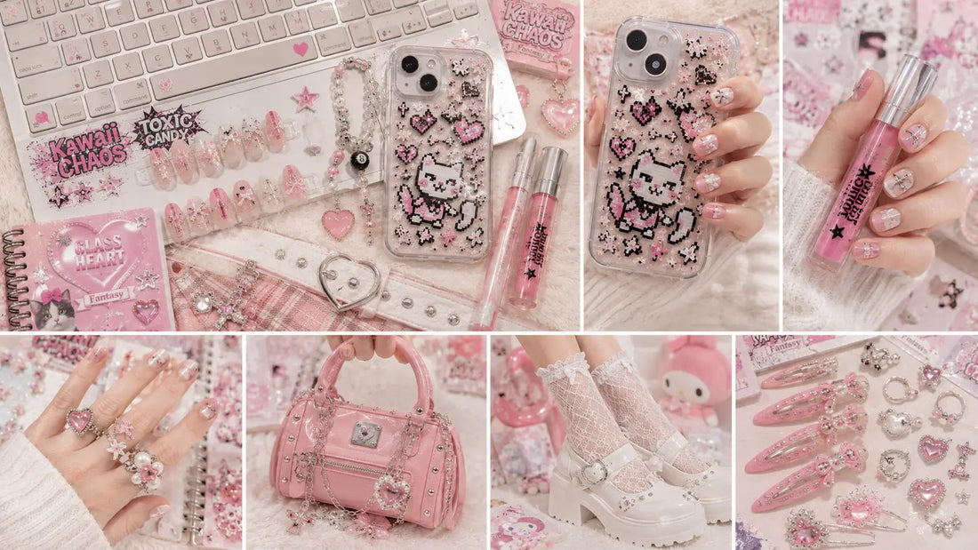 Short Gyaru Press-On Nails: Cute, Practical, and Still Deco - GyaruLab