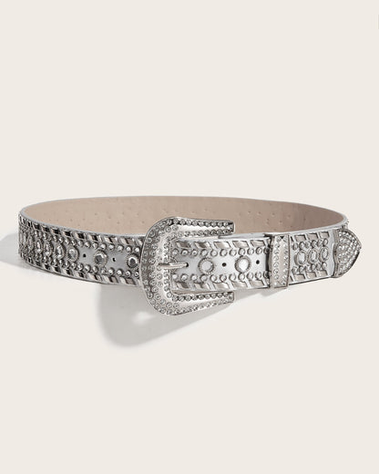 GyaruLab Rhinestone Western Belt
