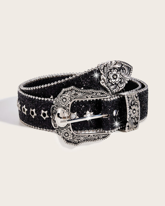 GyaruLab Agejo Glitter Western Star Belt