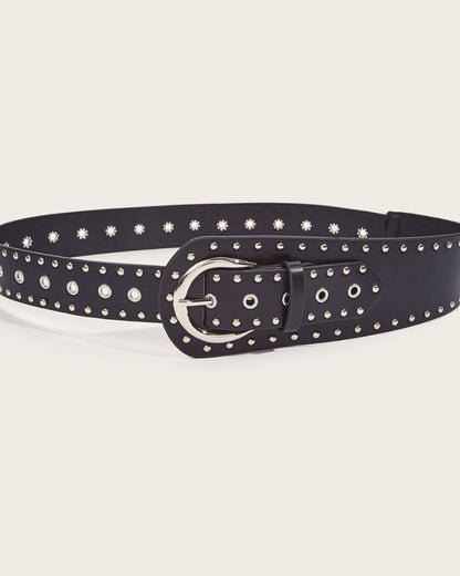 GyaruLab Y2K Rokku Studded Wide Belt
