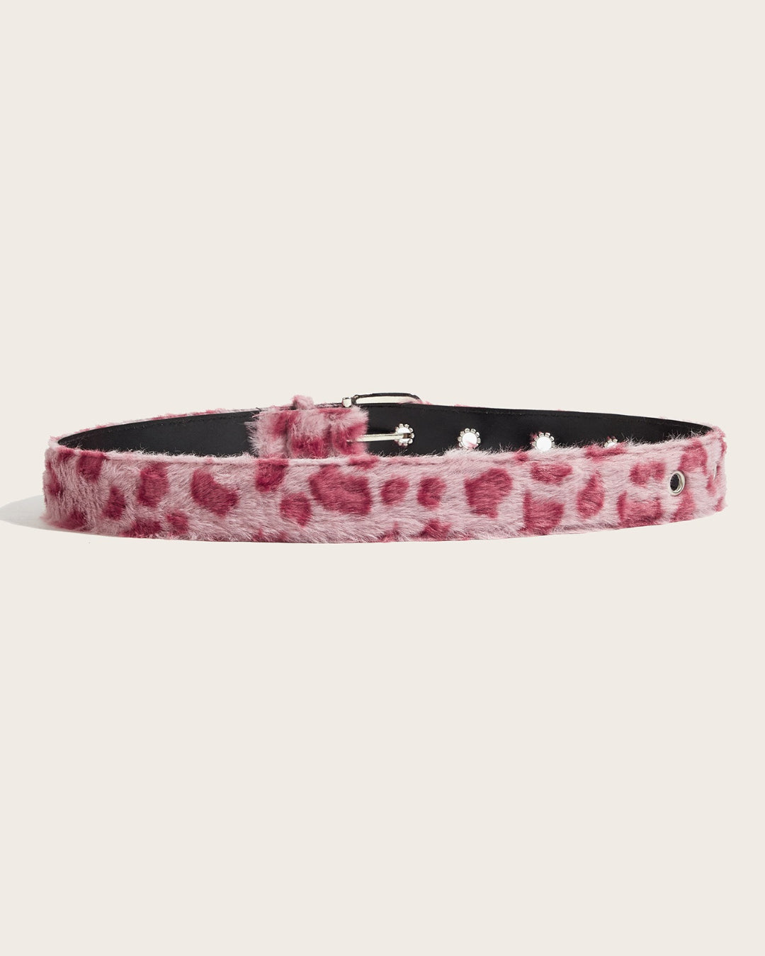 GyaruLab Agejo Fuzzy Leopard Waist Belt