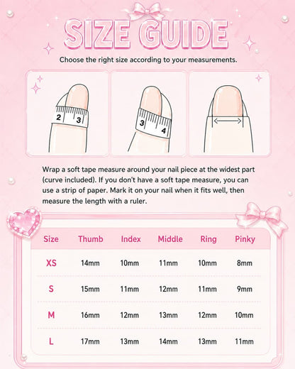 GyaruLab Crystal Heart Glam Press-On Nails