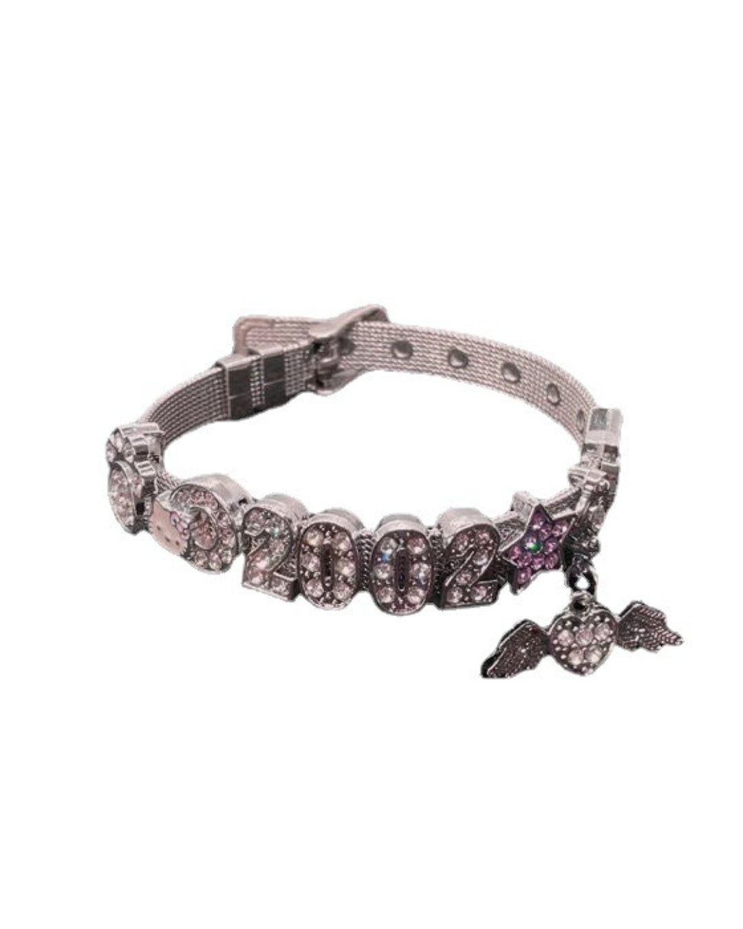 GyaruLab Y2K Rhinestone 2002 Star Charm Bracelet