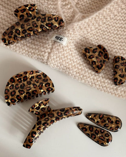 GyaruLab Leopard Butterfly Y2K Hair Claw Clip