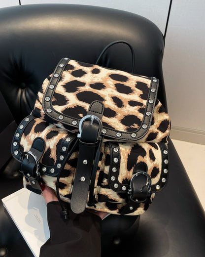 GyaruLab Leopard Large Backpack Rokku Bag