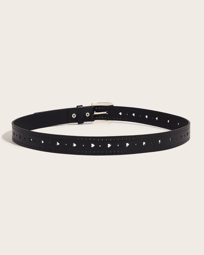 GyaruLab Rhinestone Heart Cutout Pastel Belt