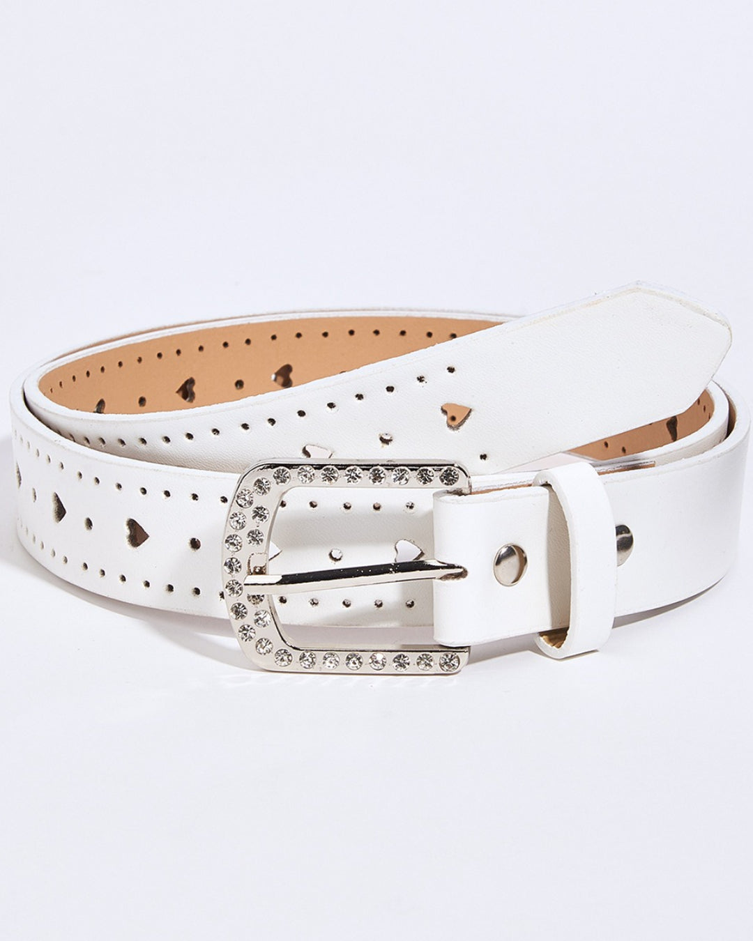 GyaruLab Rhinestone Heart Cutout Pastel Belt