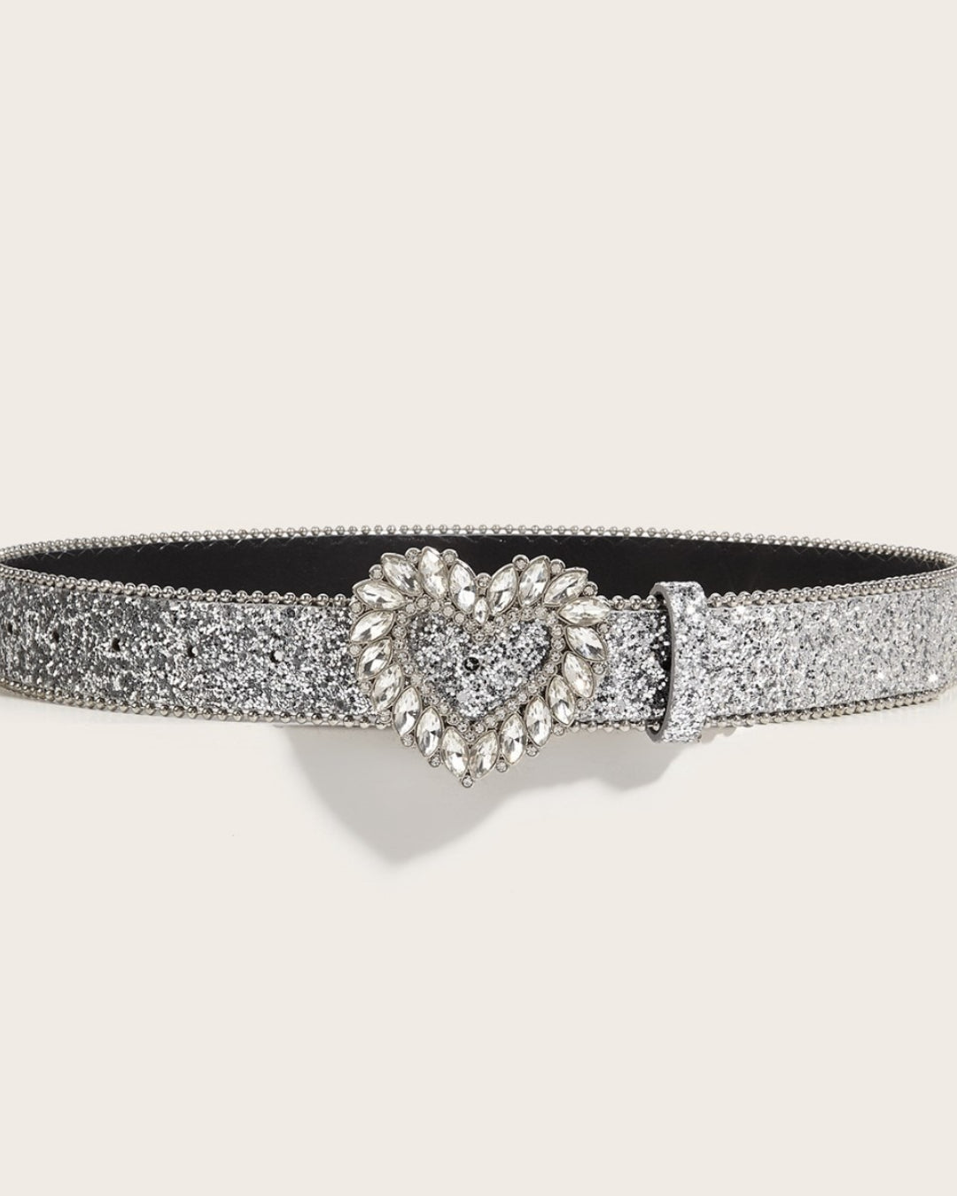 GyaruLab Rhinestone Heart Glitter Belt