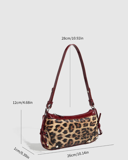 GyaruLab Leopard Print Shoulder Bag