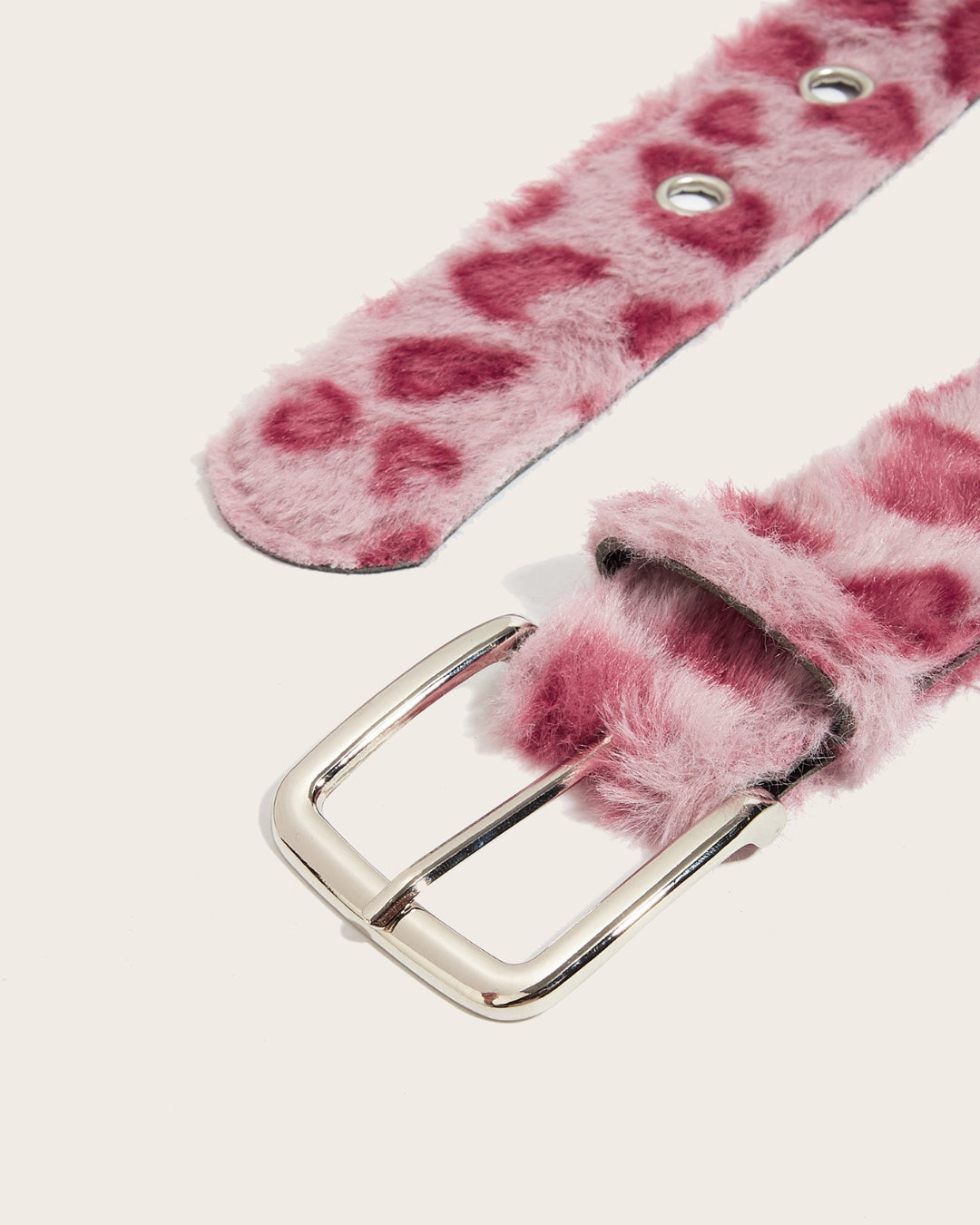 GyaruLab Agejo Fuzzy Leopard Waist Belt