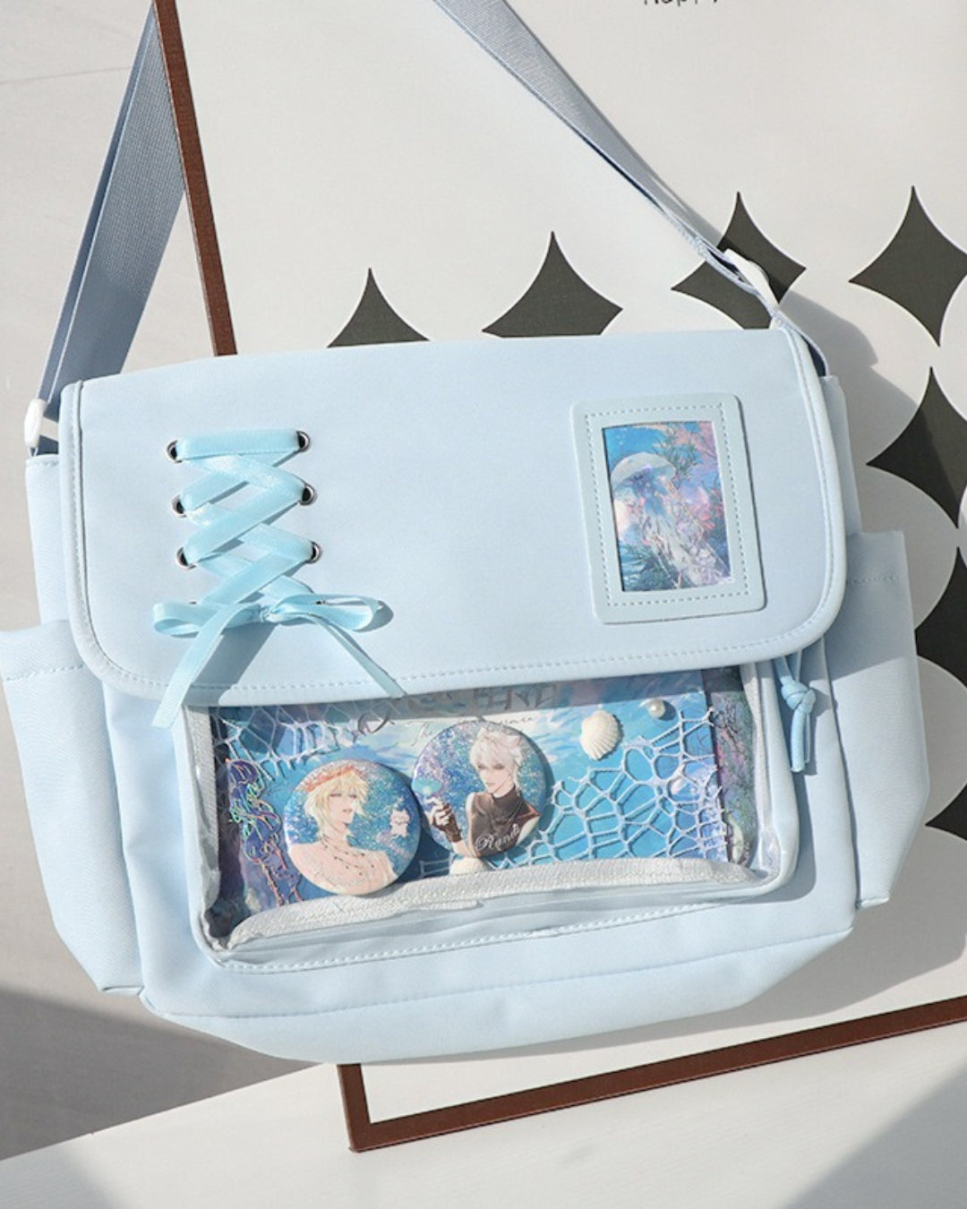 GyaruLab Lace-Up Clear Window Ita Kawaii Bag