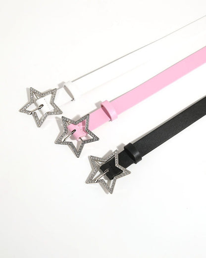 GyaruLab Rhinestone Star Y2K  Waist Belt