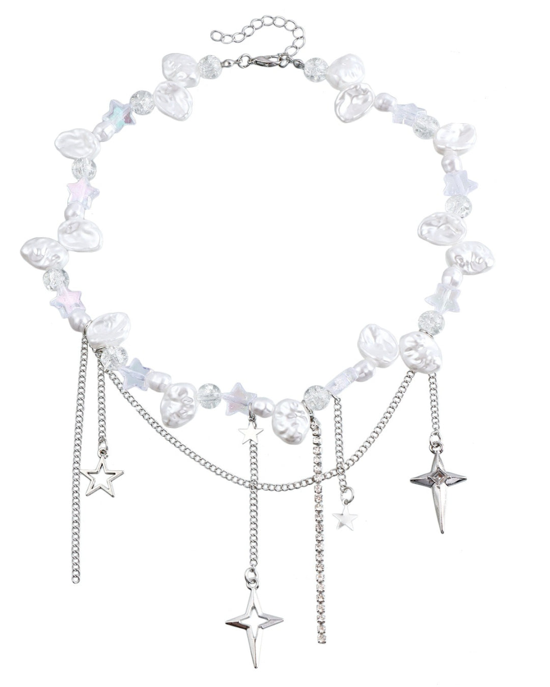 GyaruLab Star Pearl Y2K Fairy Waist Jewelry Neck