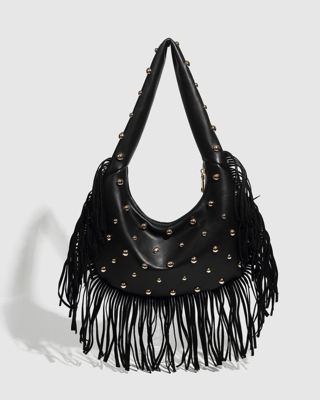GyaruLab Studded Fringe Shoulder Bag