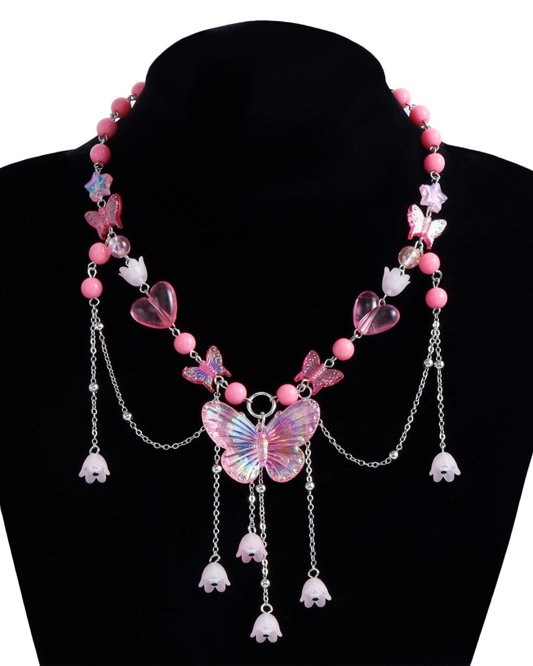 GyaruLab Butterfly Y2K Chain Choker Necklace