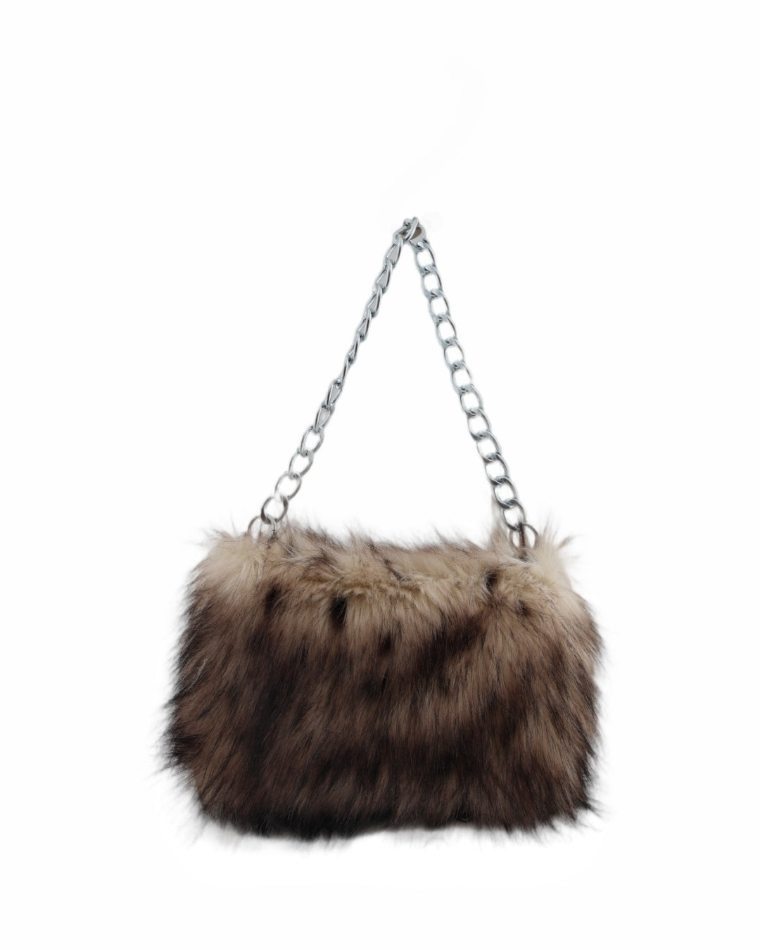 GyaruLab Faux Fur Leopard Shoulder Bag