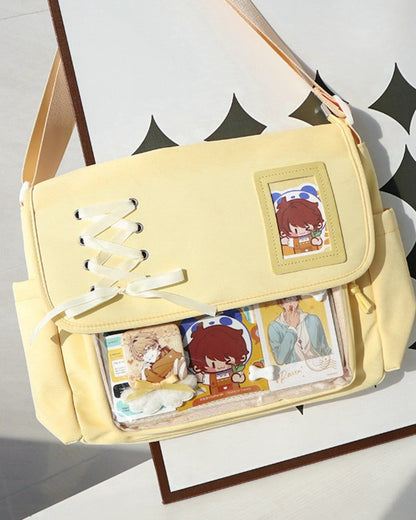 GyaruLab Lace-Up Clear Window Ita Kawaii Bag
