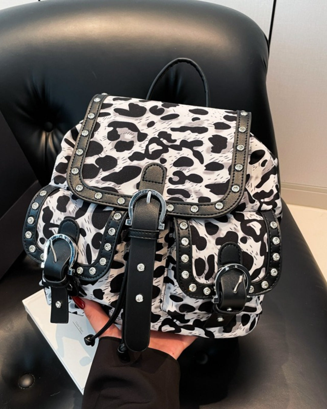 GyaruLab Leopard Large Backpack Rokku Bag