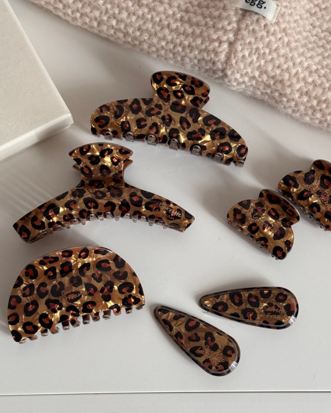 GyaruLab Leopard Butterfly Y2K Hair Claw Clip