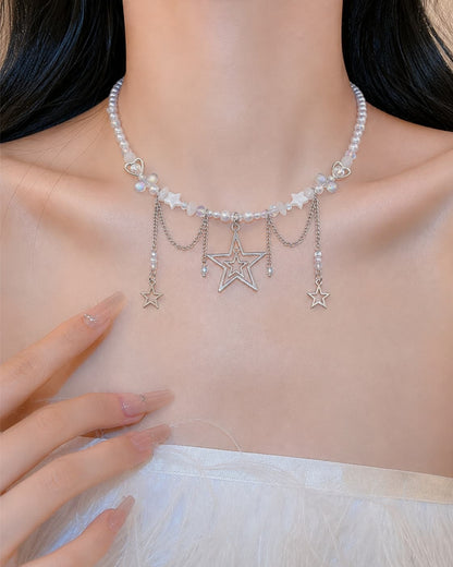 GyaruLab Star Pearl Y2K Fairy Waist Jewelry Neck