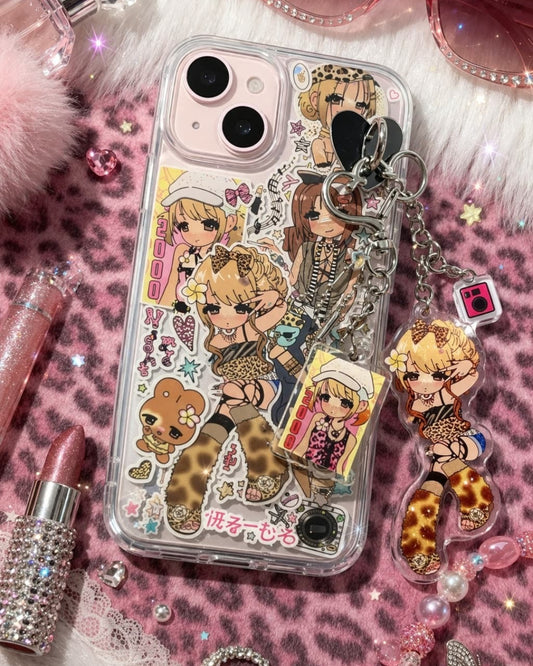 GyaruLab 3D Shibuya Decora Sticker Phone Cases
