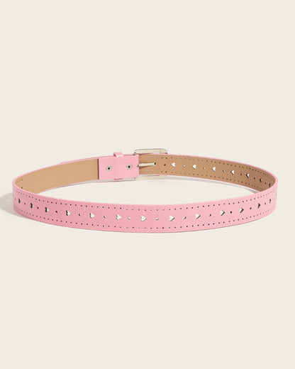 GyaruLab Rhinestone Heart Cutout Pastel Belt