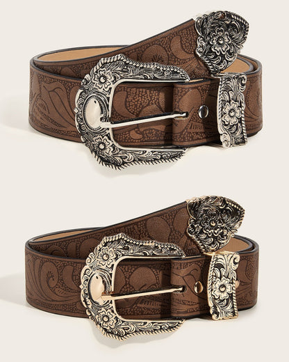 GyaruLab Embossed Western Belt