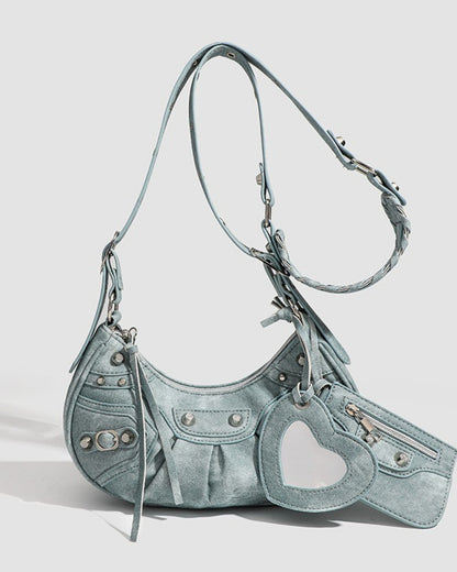GyaruLab Heart Charm Shoulder Bag