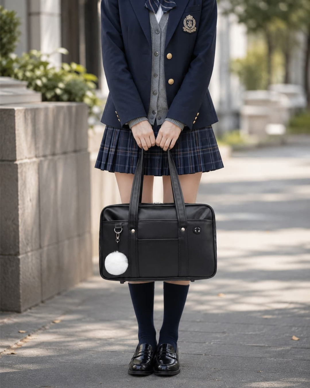 Classic Black Gyaru School Tote Bag