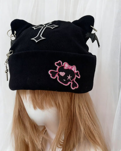 GyaruLab Gothic Y2K Beanie Hat