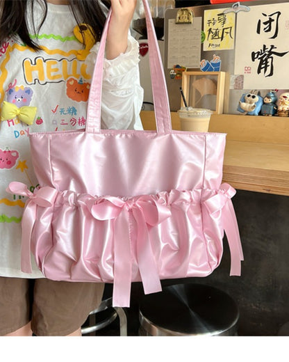GyaruLab Satin Bow Clear Window Ita Tote Bag