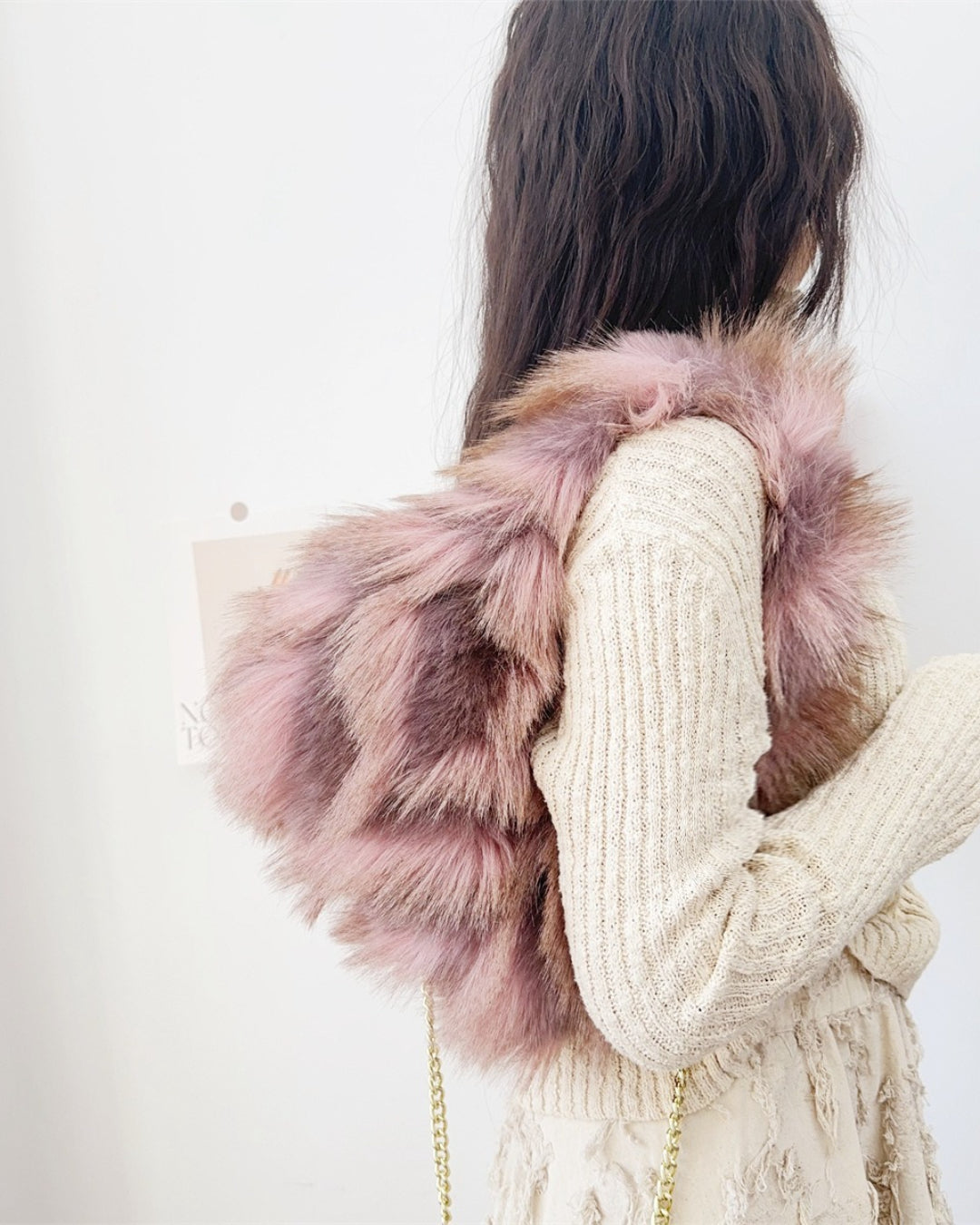 GyaruLab Faux Fur Fluffy Shoulder Bag