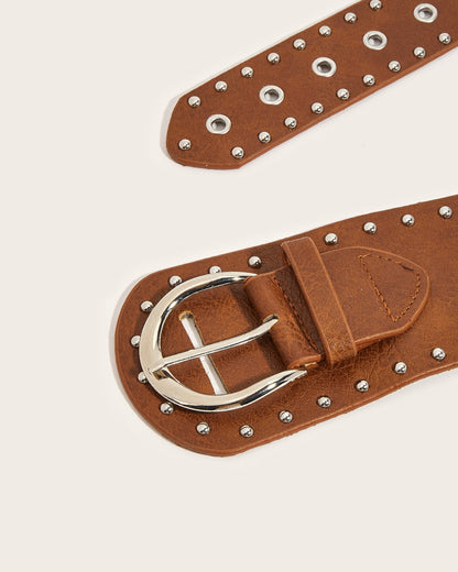 GyaruLab Y2K Rokku Studded Wide Belt