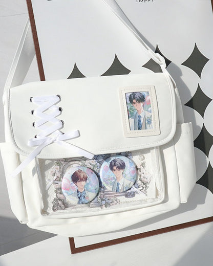 GyaruLab Lace-Up Clear Window Ita Kawaii Bag