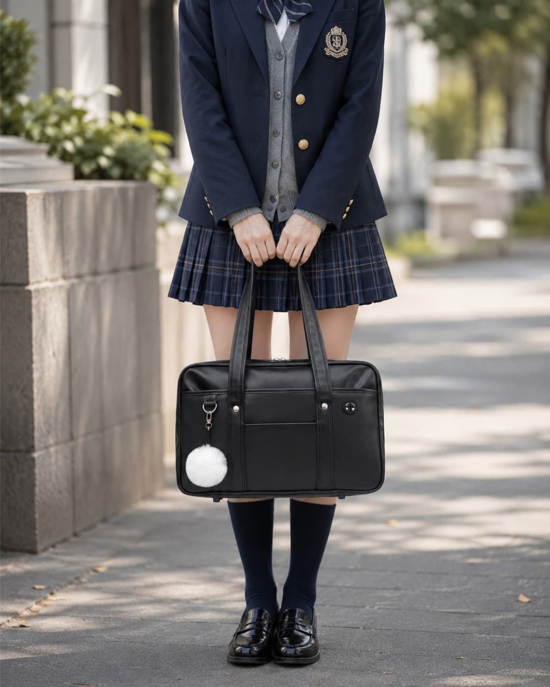 Classic Black Gyaru School Tote Bag - GyaruLab