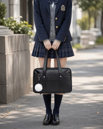 Classic Black Gyaru School Tote Bag - GyaruLab