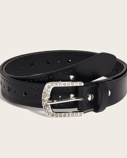 GyaruLab Rhinestone Heart Cutout Pastel Belt