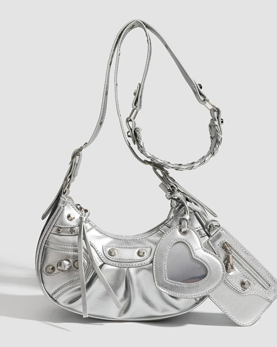 GyaruLab Heart Charm Shoulder Bag