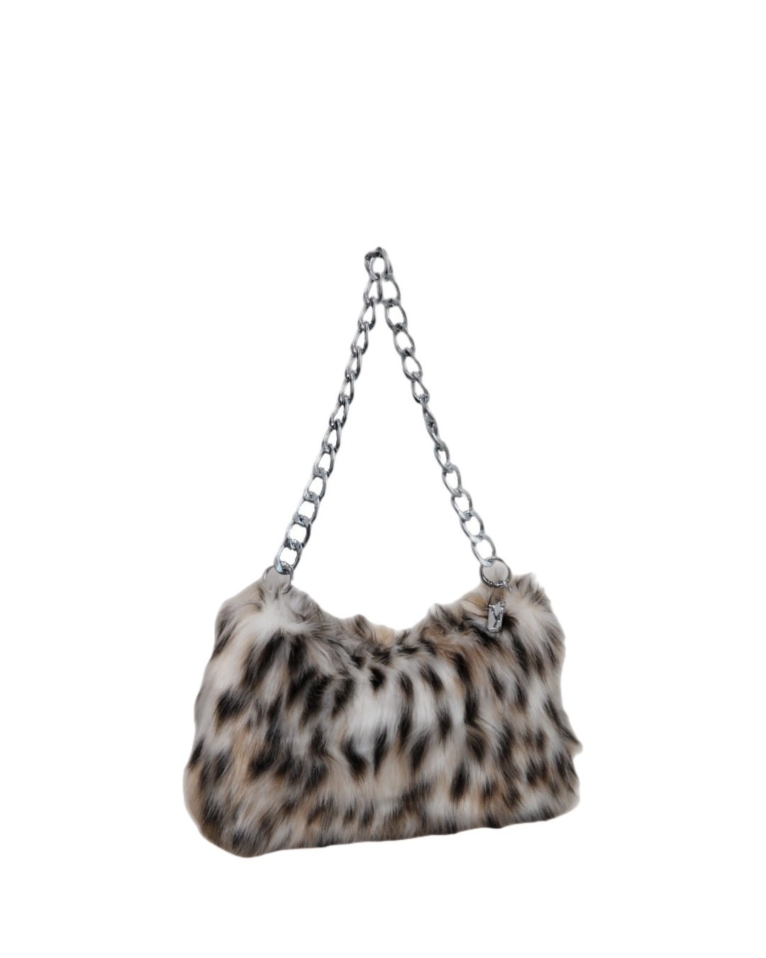 GyaruLab Faux Fur Leopard Shoulder Bag