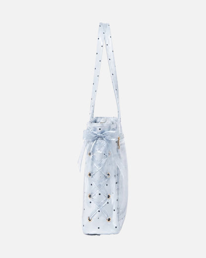GyaruLab Polka Dot Lace-Up Tote Bag