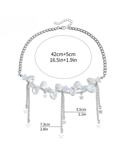 GyaruLab Star Pearl Y2K Fairy Waist Jewelry Neck