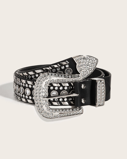 GyaruLab Rhinestone Western Belt