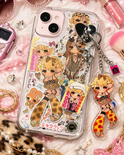 GyaruLab 3D Shibuya Decora Sticker Phone Cases